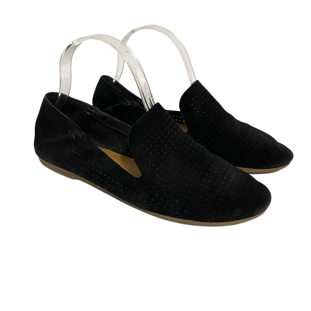 Lucky Brand Womens Soft Suede Perforated Casual Flats